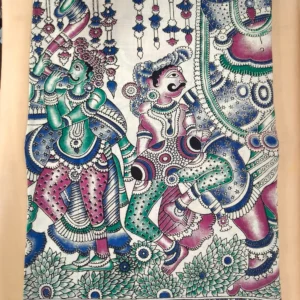 Kalamkari Cotton Saree Ancient Art Multi color